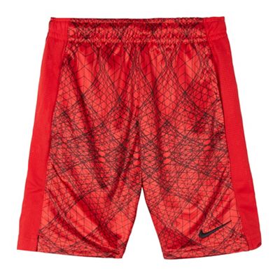 Boys' red dry fabric shorts